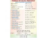 Formule de calcul prescurtate (faţa) // Arii (verso)