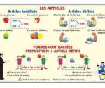 Les articles (faţa) // Adjectifs et pronoms demonstratifs (verso)